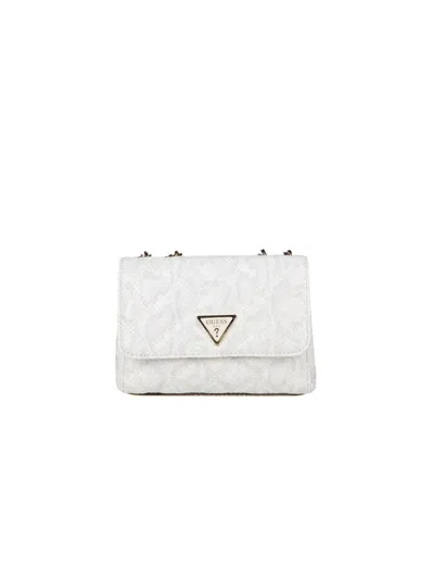 Guess Giully Ii Shoulder Bag In White