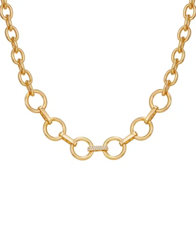Guess Glass Stone Gold-tone Short Necklace