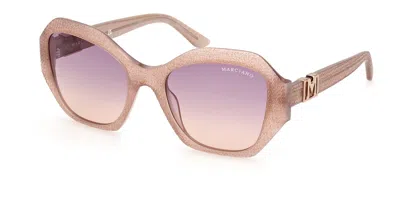 Guess Gm00007 57z Women's Sunglasses Brown Size 54