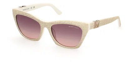 Guess Gm00008 25f Women's Sunglasses Gold Size 54 In Brown