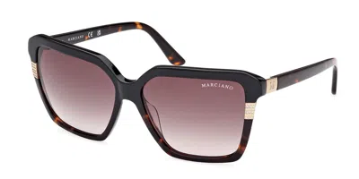 Guess Gm00009 05b Women's Sunglasses Black Size 58 In Multi