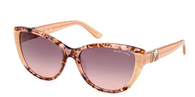Guess Gm00011 44f Women's Sunglasses Tortoiseshell Size 58 In Brown