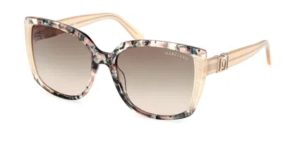 Guess Gm00013 59p Women's Sunglasses Tortoiseshell Size 59 In Red