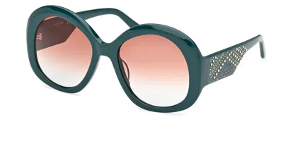 Guess Gm00015 98f Women's Sunglasses Green Size 54
