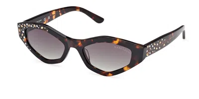 Guess Gm00017 52p Women's Sunglasses Tortoiseshell Size 53 In Black