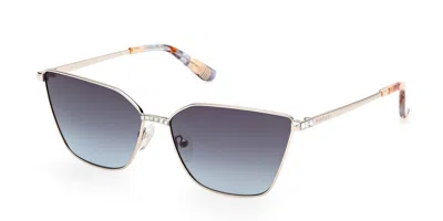 Guess Gm00023 33w Women's Sunglasses Gold Size 60 In Transparent