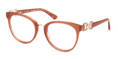 Guess Gm0392 Women's Glasses, Clear, Size 53 In Brown