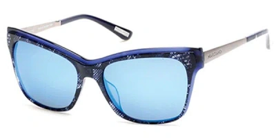 Guess Gm0739 92x Women's Sunglasses Blue Size 57