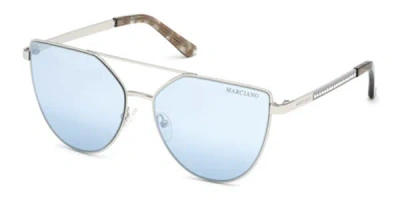 Guess Gm0778 10w Women's Sunglasses Silver Size 59 In Brown