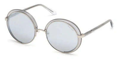 Guess Gm0790 10b Women's Sunglasses Silver Size 55 In Metallic