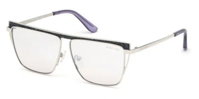 Guess Gm0797 10z Women's Sunglasses Silver Size 57 In Multi