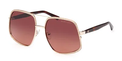 Guess Gm0826 32t Women's Sunglasses Gold Size 60