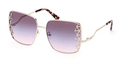 Guess Gm0829 32z Women's Sunglasses Gold Size 59