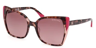 Guess Gm0831 74t Women's Sunglasses Tortoiseshell Size 58 In Brown