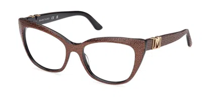 Guess Gm50008 005 Women's Glasses Gold Size 55 - Free Lenses - Blue Light Block Available In Brown