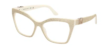 Guess Gm50009 Women's Glasses, Gold, Size 55 In Brown