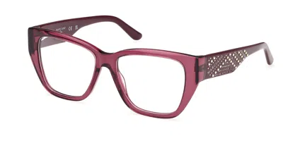 Guess Gm50019 071 Women's Glasses Clear Size 52 - Free Lenses - Blue Light Block Available In Brown