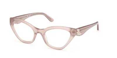 Guess Gm50038 057 Women's Glasses Brown Size 53 - Free Lenses - Blue Light Block Available In Neutral