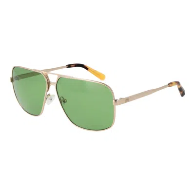 Guess Gold Men Sunglasses In Green