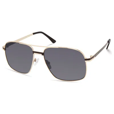 Guess Gold Metal Sunglasses In Metallic