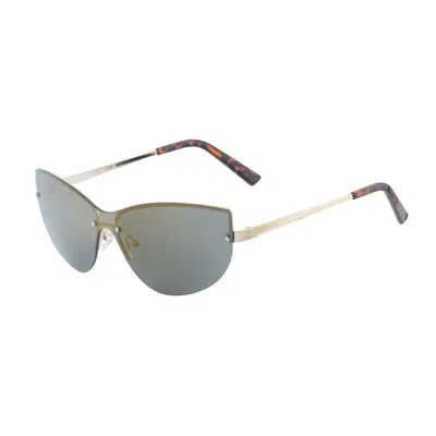 Guess Gold Metal Sunglasses In Gray