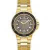 Guess Gold Stainless Steel Stainless Steel Watch In Gold