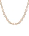 Guess Gold-tone Pave Link Statement Necklace, 16" + 2" Extender In Gold,crystal