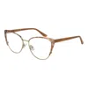 Guess Beige Women Optical Frames In Brown