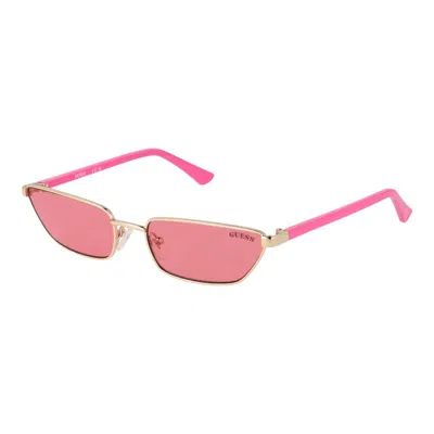 Guess Gold Women Sunglasses In Pink