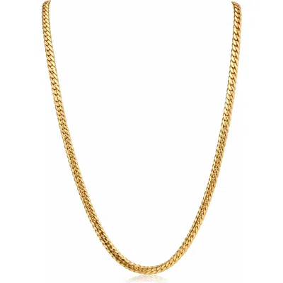 Guess Goldtone Curb Chain Necklace