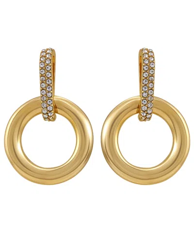 Guess Gold-tone Door Knocker Drop Earrings