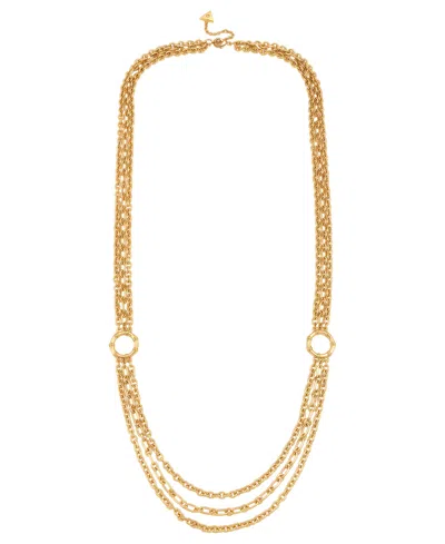 Guess Gold-tone Layered Long Necklace