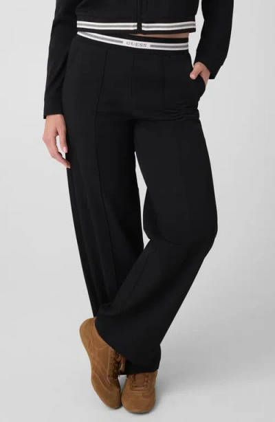 Guess Goliarda Wide Leg Pants In Black