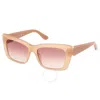 Guess Gradient Brown Cat Eye Ladies Sunglasses Gu7890 57f 55