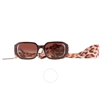 Guess Gradient Brown Geometric Ladies Sunglasses Gu7817 69f 53