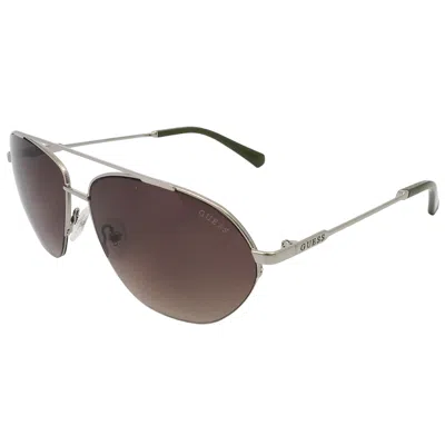 Guess Gradient Brown Pilot Men's Sunglasses Gu00010 08f 61 In ["brown","gunmetal"]