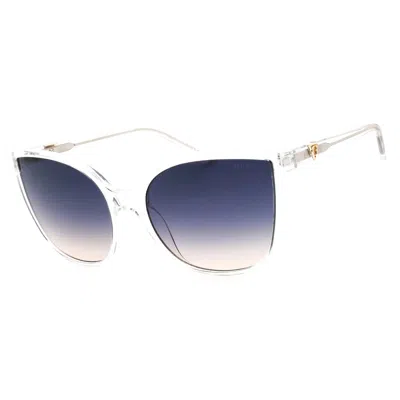 Guess Gradient Smoke Butterfly Ladies Sunglasses Gu00144 26b 60 In Blue