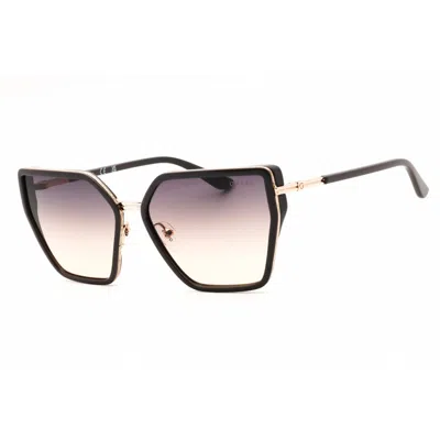 Guess Gradient Smoke Butterfly Ladies Sunglasses Gu00146 20b 59 In Black