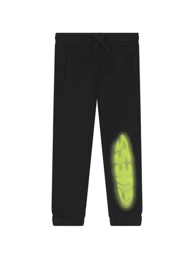 Guess Kids' Graphic Trousers In Black