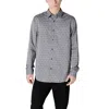 Guess Gray Cotton Shirt In Gray