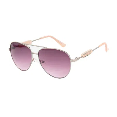 Guess Gray Injected Sunglasses In Pink