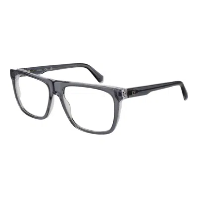 Guess Gray Men Glasses Frame In Black