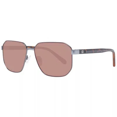 Guess Gray Metal Sunglasses In Pink