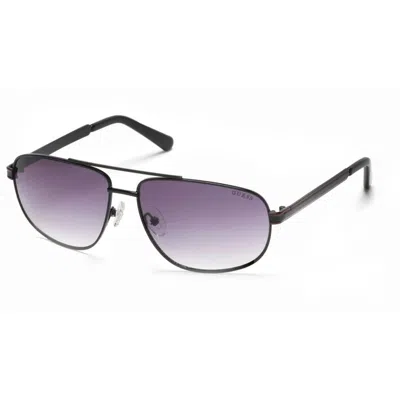 Guess Gray Metal Sunglasses In Black