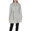 Guess Gray Polyester And Wool Coat In Gray