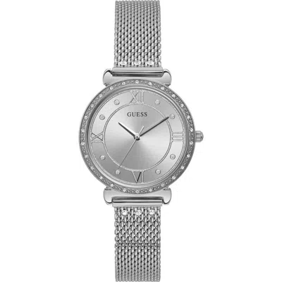 Guess Gray Stainless Steel Stainless Steel Watch In Metallic