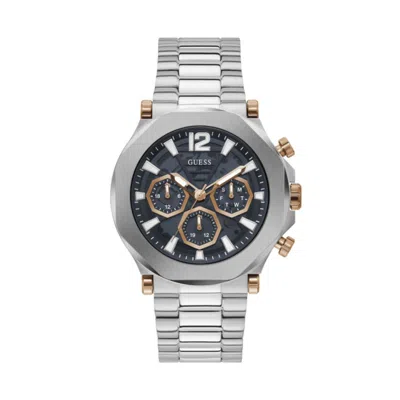 Guess Gray Stainless Steel Stainless Steel Watch In Grey
