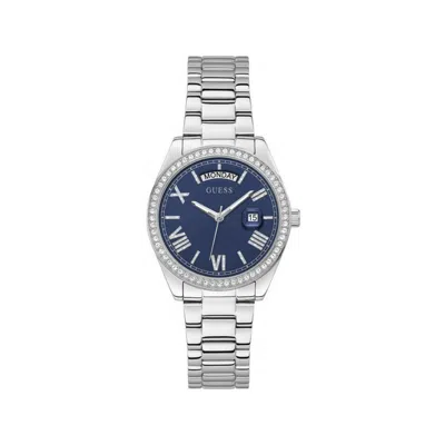 Guess Gray Stainless Steel Stainless Steel Watch In Metallic