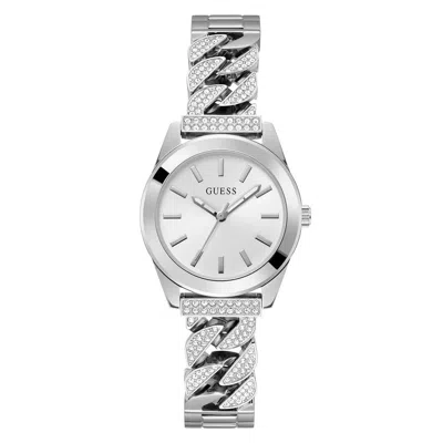Guess Gray Stainless Steel Stainless Steel Watch In Metallic