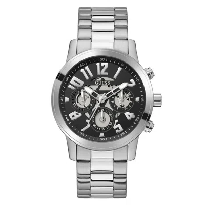 Guess Gray Stainless Steel Stainless Steel Watch In Grey